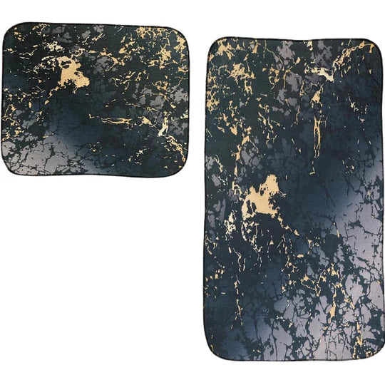 Set of 2 Thin Anti Skid Water Absorbent Mats