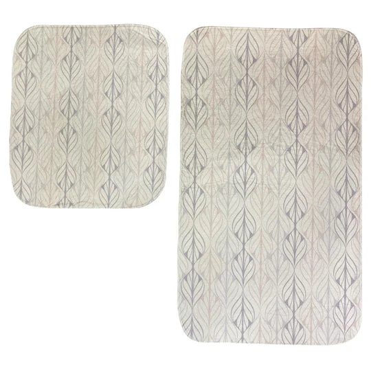 Set of 2 Thin Anti Skid Water Absorbent Mats
