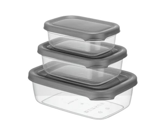 Set of 3 Storage Boxes 1.2L+0.67L+0.4L