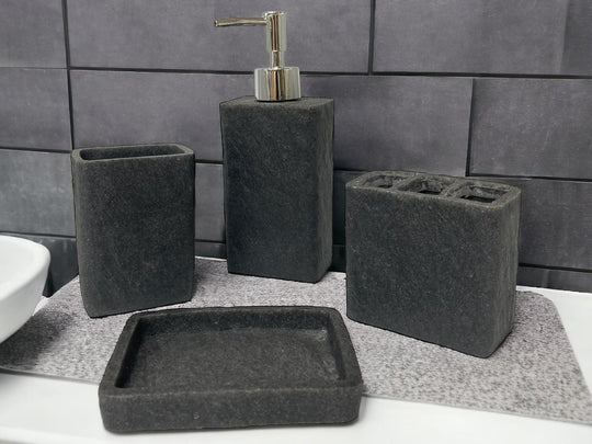Set of 4 High Quality Resin Bathroom Accessories