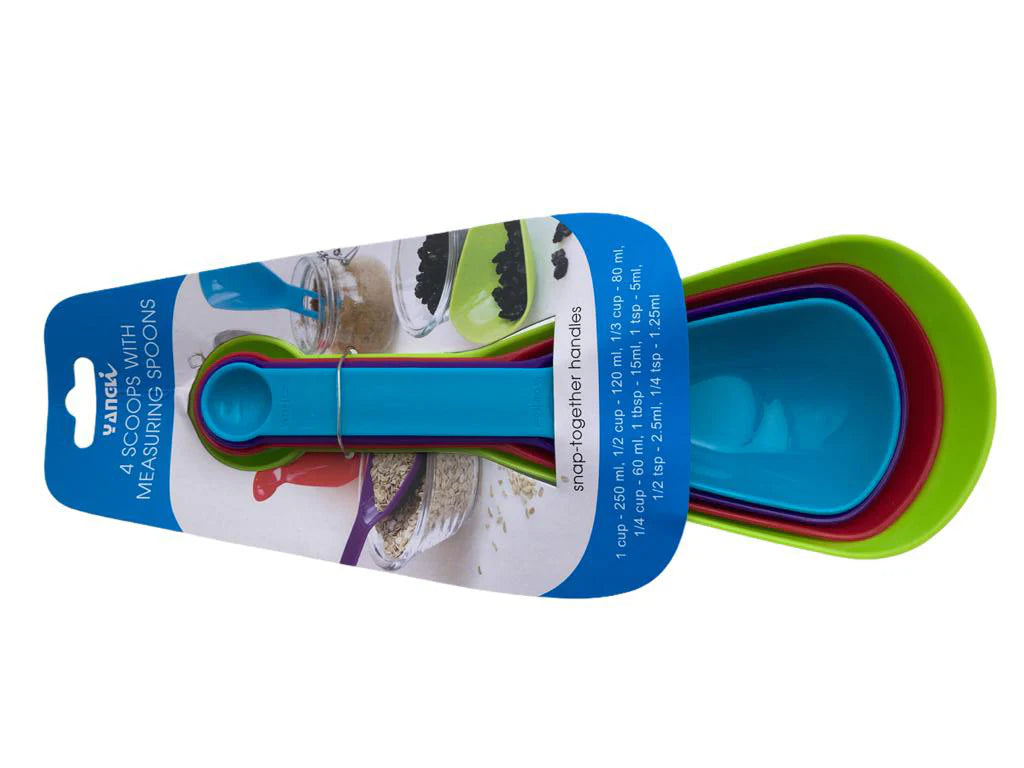 Set of 4 Plastic Measuring Cups