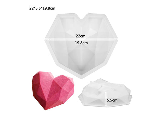 Silicon 3D Heart Mold