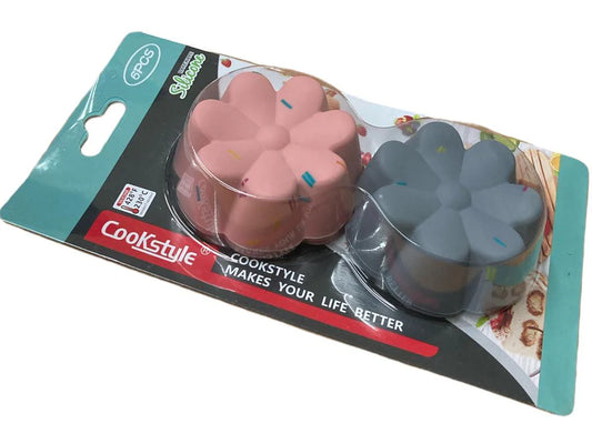Silicone 6 pcs Flower Shape Molds