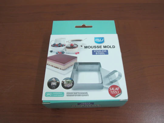 Square Cake Rings with Cover