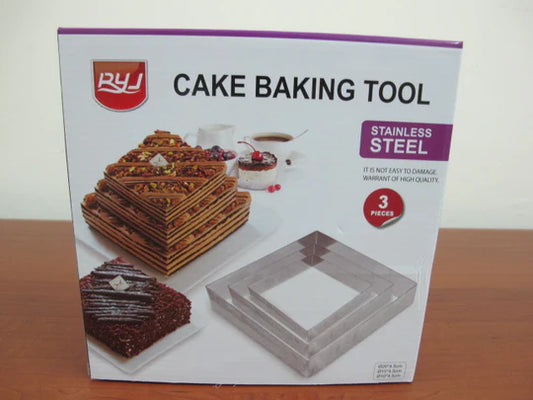 Square Shaped Rings for Cake