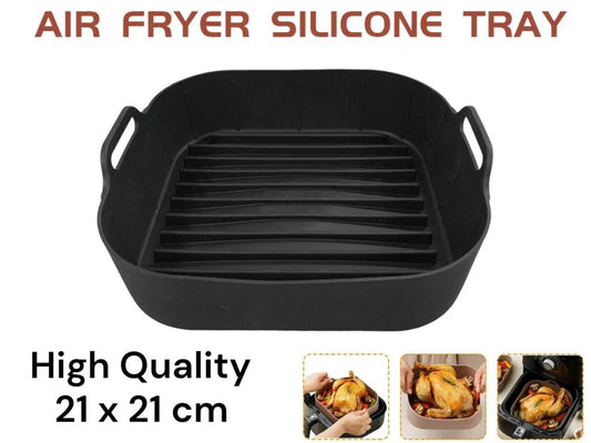 Squared High Quality Air Fryer Silicone Basket Tray