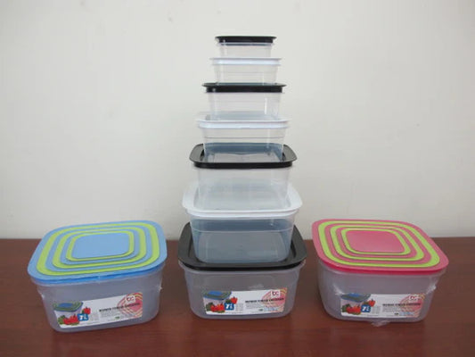 Squared Storage Container Set of 7
