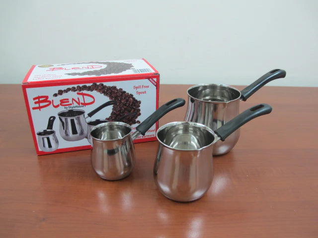 Stainless Steel Coffe Pots Set of 3