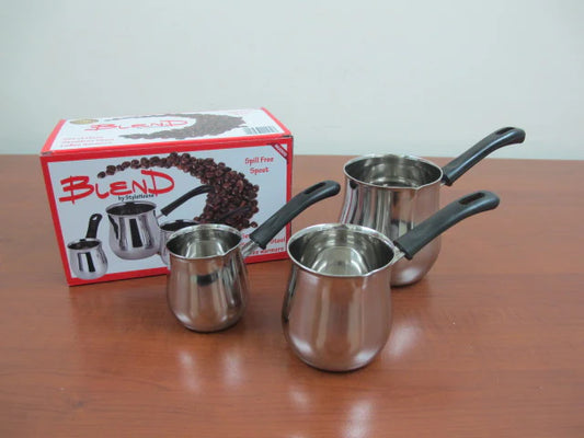 Stainless Steel Coffe Pots Set of 3