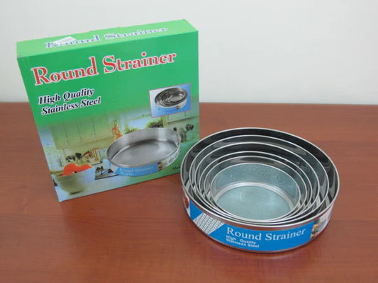 Stainless Steel Round Strainer Set