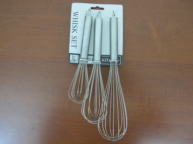 Stainless Steel Whisks Set of 3