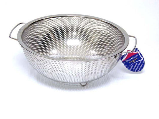 Stainless Steel punching colander; 25.5 cm