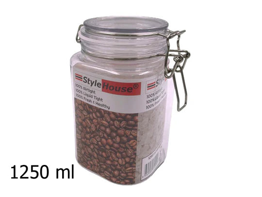 Unbreakable Airtight Seal PET Jar 1250 ml
