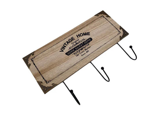 Wooden 3 Hooks Hanger