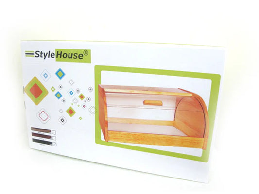 Wooden Bread Box with Acrylic Cover
