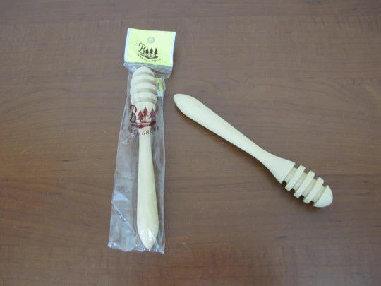 Wooden Honey Dipper; 17 cm