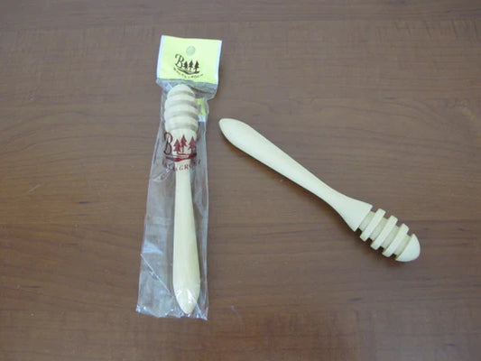 Wooden Honey Dipper; 17 cm