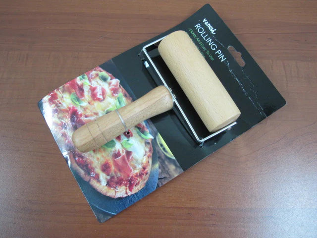 Wooden Rolling Pin with Wooden Handle