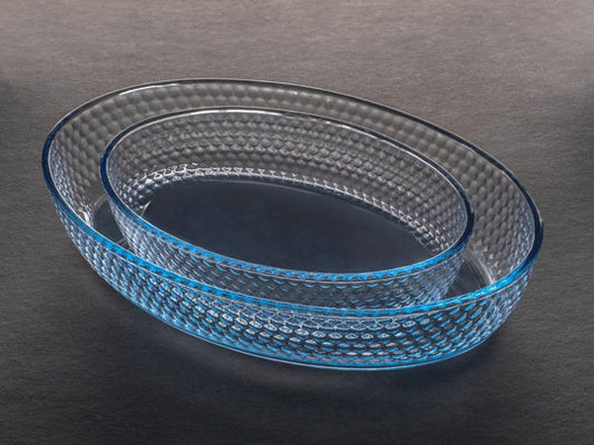 Dotted Oval Oven Tray Set of 2