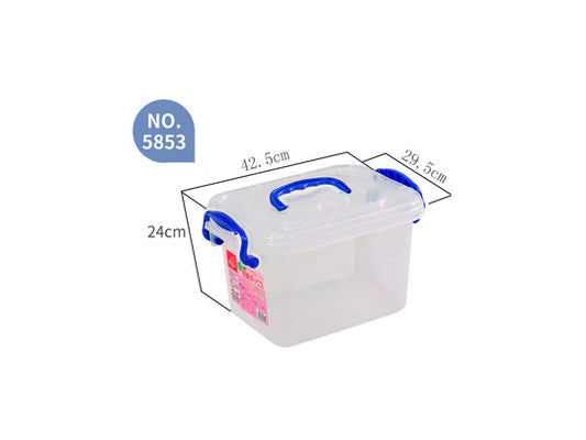 ECOPLUS Clear Storage Box 20 lt with Wheels