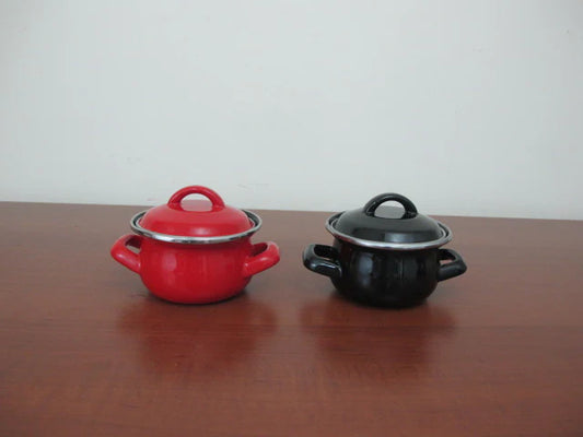 Enamel Coated Mini Casserole; 10 cm